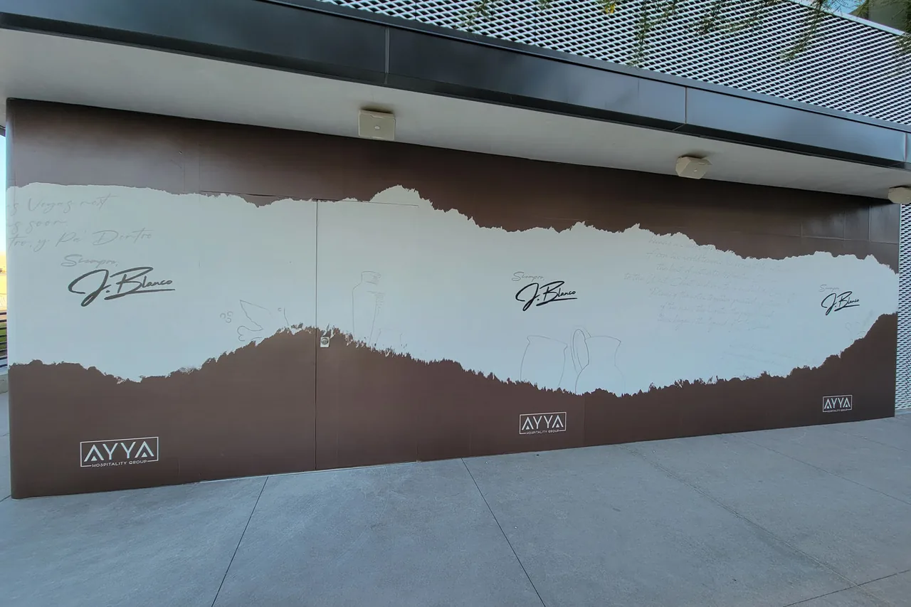 Construction Barricade Vinyl — Branded barricade